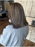 きりっぱボブ×グレージュカラー