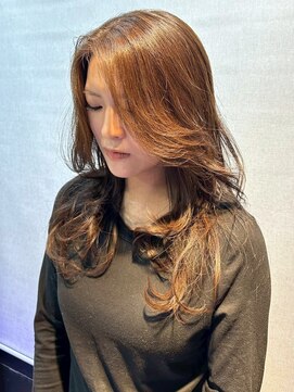 ノッポサン(Noppo3) ベージュ 髪質改善 ダメージレス 韓国風レイヤー ロングヘア