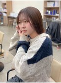 顔まわりが可愛い！？軽めなふわっと小顔レイヤーボブ