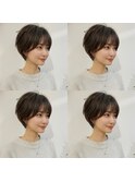 似合わせカット 30代40代50代ショートボブくびれレイヤーカット
