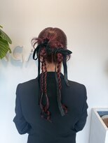 ジャガラ 千葉駅北口店(JAGARA)&nbsp;お呼ばれヘア/カチモリヘア/ボルドーカラー/顔まわりカット/千葉