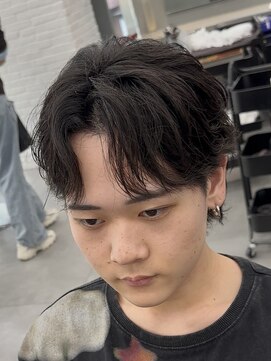 オーバルバイアピッシュ(OVARL by apish) ニュアンスパーマサーフカールシャドウパーマ