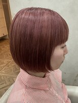 ラヴィズム 栄店(LUVISM)&nbsp;栄/矢場町/ピンクベージュ/ピンクカラー/ブリーチ/ボブ
