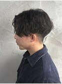 刈り上げセンターパート/波巻きツイストスパイラル/群馬高崎