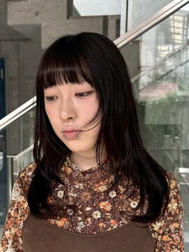 ヲタク(wotaku.) レッドブラウンボルドーカラーワインレッドダークレッド暖色ヘア
