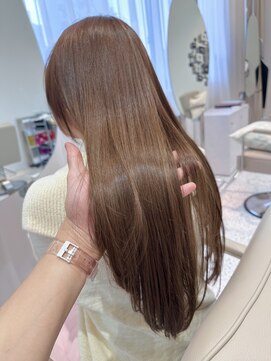 オン キャナルシティ博多前店(on) 【博多】ブリーチ無し透明感 ミルクブラウン20代