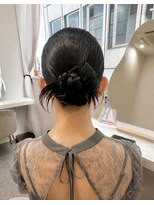 ミラ(Mila) ミディアムからの艶々タイトカチモリアップ☆お呼ばれヘア