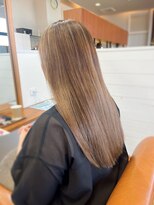 ヘアーブランドジン ティアラ(HAIR BRAND Jin Tiara)&nbsp;白髪ぼかしハイライト×ロング【松山美容室】