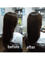 コルテ 倉敷西坂店(CoRte.)&nbsp;【before/after】まとまりも艶も、思わず触れたくなる美髪へ