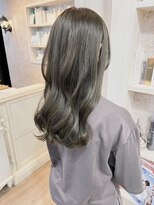 キャアリー(Caary)&nbsp;福山美容室Caaryオリーブグレージュ髪質改善透明感ブリーチなし
