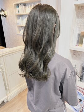 キャアリー(Caary) 福山美容室Caaryオリーブグレージュ髪質改善透明感ブリーチなし