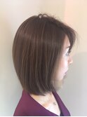 リアルサロンワーク☆大人の女性向けシンプル王道ミディアムボブ