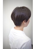 #30代ショート 大人可愛いマッシュショート 白髪染め#