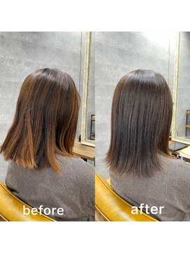 ナチュラル 富谷店(Natural) 艶髪カラー×縮毛矯正ケアルーガ♪ 富谷　成田　泉　大和　利府
