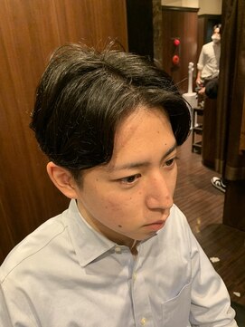 ヒロギンザ 田町店(HIRO GINZA) ニュアンスパーマセンターパート/床屋