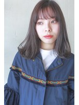 コンビネーション(combination)&nbsp;グレージュカラーミディアムボブ透明感カラー