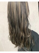 ヘアサロン グローリー(glory)&nbsp;contrast color 太めhighlight