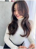 顔まわりレイヤー×大人美人ロング