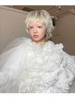 レコ 渋谷(LECO)&nbsp;ボブウルフハッシュカットハイトーンシルバー