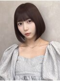 ★10代20代30代美髪前下がりボブタンバルモリアイドル前髪