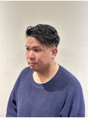 震災刈り/フェードパーマ/ツイストスパイラル/短髪/ツーブロ