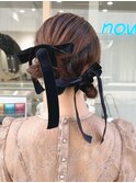 リボンで可愛く◎ツインテール×カチモリヘアアレンジ【向】