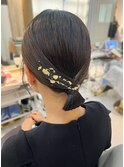 【山田】ボブでもできる金箔タイトシニヨン