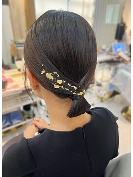 マリアバイアフロート(Maria by AFLOAT) 【山田】ボブでもできる金箔タイトシニヨン