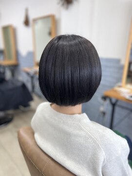 リープ(leap hair) ボブ × ダークグレー