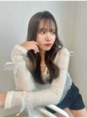 【annuy_aoyama】 顔まわりカット/透明感カラー／韓国巻き