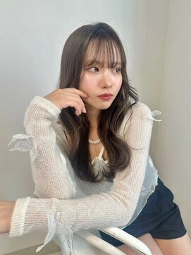 アンニュ(annuy) 【annuy_aoyama】 顔まわりカット/透明感カラー／韓国巻き