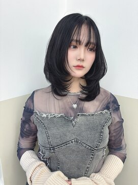 ボヌール 銀座並木通り店(Bonheur) 【銀座/有楽町】stilist高落　姫カットレイヤーダークブラック