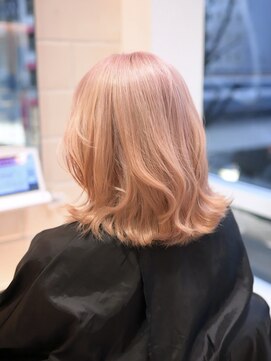 エアー 銀座(air) ★青木耀平★20代30代40代★コーラルピンク・ブリーチ