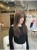 ◯柔らかレイヤーとブラウンベージュでつくる、大人ナチュラル◯