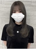 透明感カラー/オリーブグレージュ