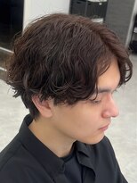 ジーニー 新百合ヶ丘(Genie) ダークアッシュニュアンスパーマ韓国マッシュベリーショート