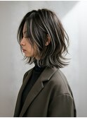 伸ばしかけミディアム/くびれ/ハイライト/ローライト