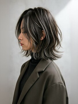 カラコレ(Cara Core) 伸ばしかけミディアム/くびれ/ハイライト/ローライト