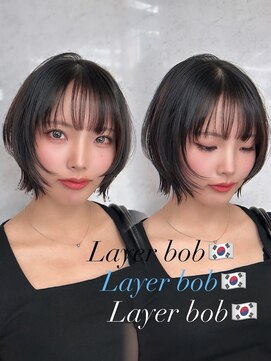 クム(kumu) 韓国へア/レイヤー/顔周り/ボブ/透明感カラー