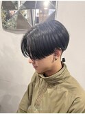 前下がりセンターパート