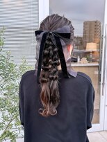 ユウヘアー 千代田橋店(U Hair)&nbsp;お呼ばれヘア×ツイン編み下ろし