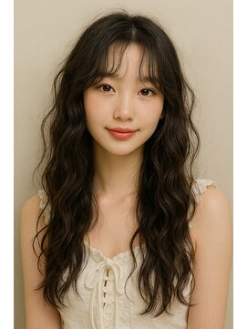 ジュノヘアージャパン 表参道(JUNO HAIR JAPAN) 韓国ヘア/ダークアッシュ/ミディアムレイヤーカット/韓国パーマ