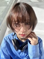 サンドイエナ 横浜店(sand yena)&nbsp;くびレイヤーボブルフネビージュ小顔ワンレンこなれミディ