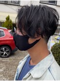ナチュラルセンターパート 刈り上げ 毛流れセンターパート