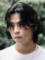 バイフィフス 原宿/表参道(by fifth)&nbsp;原宿フェザーパーマメンズカットシースルーマッシュビジネスへア