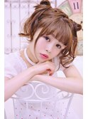 ガーリーなツインメッシーバン【メイズ東中野・鍛原志行】