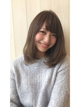 アドラーブル 長岡リップス旭岡店(adorable) フェミニンアッシュ★大人可愛セミディ
