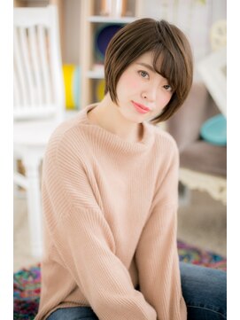 ミック ヘアアンドビューティー 大山店(miq  Hair&Beauty) 素髪感…計算ずくの前下がりボブ