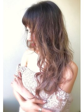 エル セルカ 高田馬場(el CERCA) 外国人風ピンクグレージュグラデーションカラー【高田馬場】