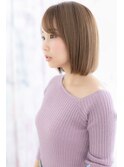 サラツヤ好感度◎前下がり小顔ナチュラルボブ